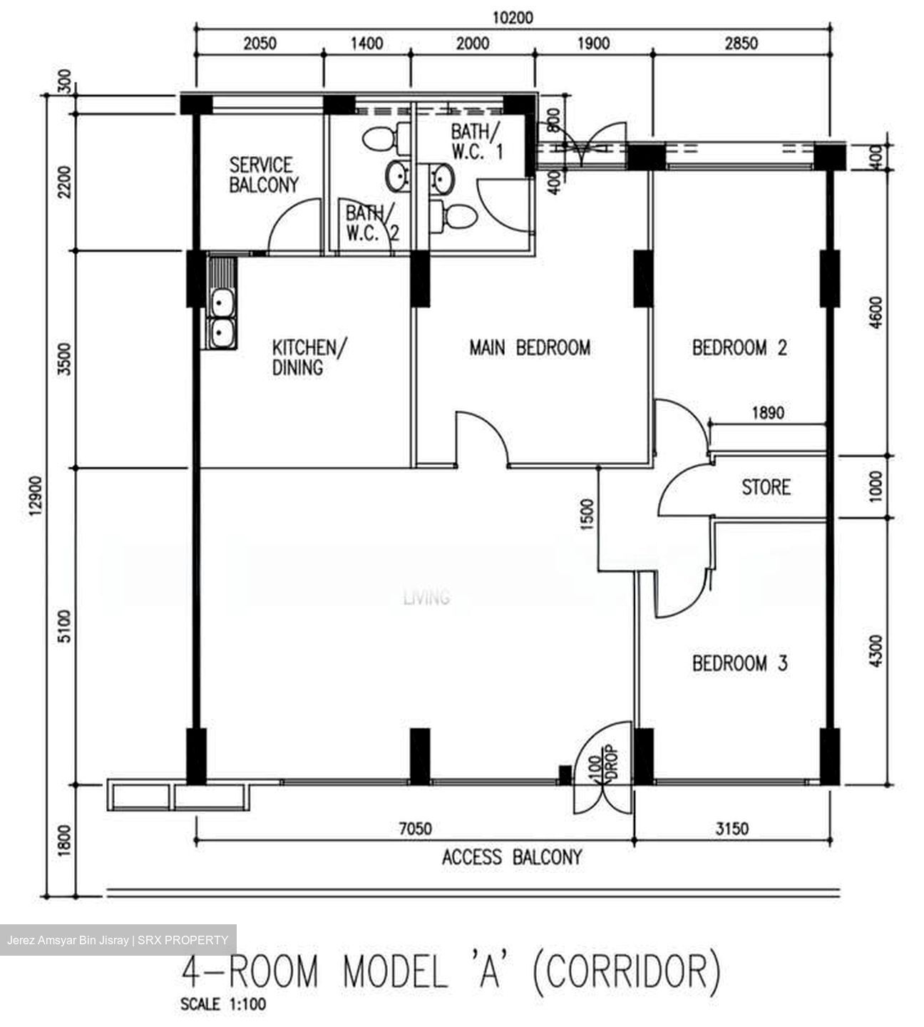 Blk 845 Jurong West Street 81 (Jurong West), HDB 4 Rooms #598766951